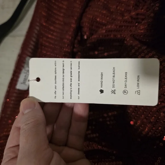 Elegant Red Sequin Blouse by Jostar - Picture 10 of 10